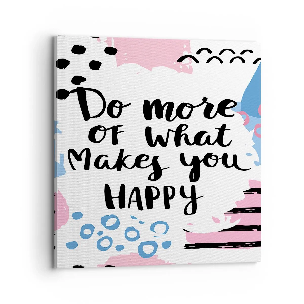 Tablou pe pânză - Cum să fii fericit - 70x70 cm
