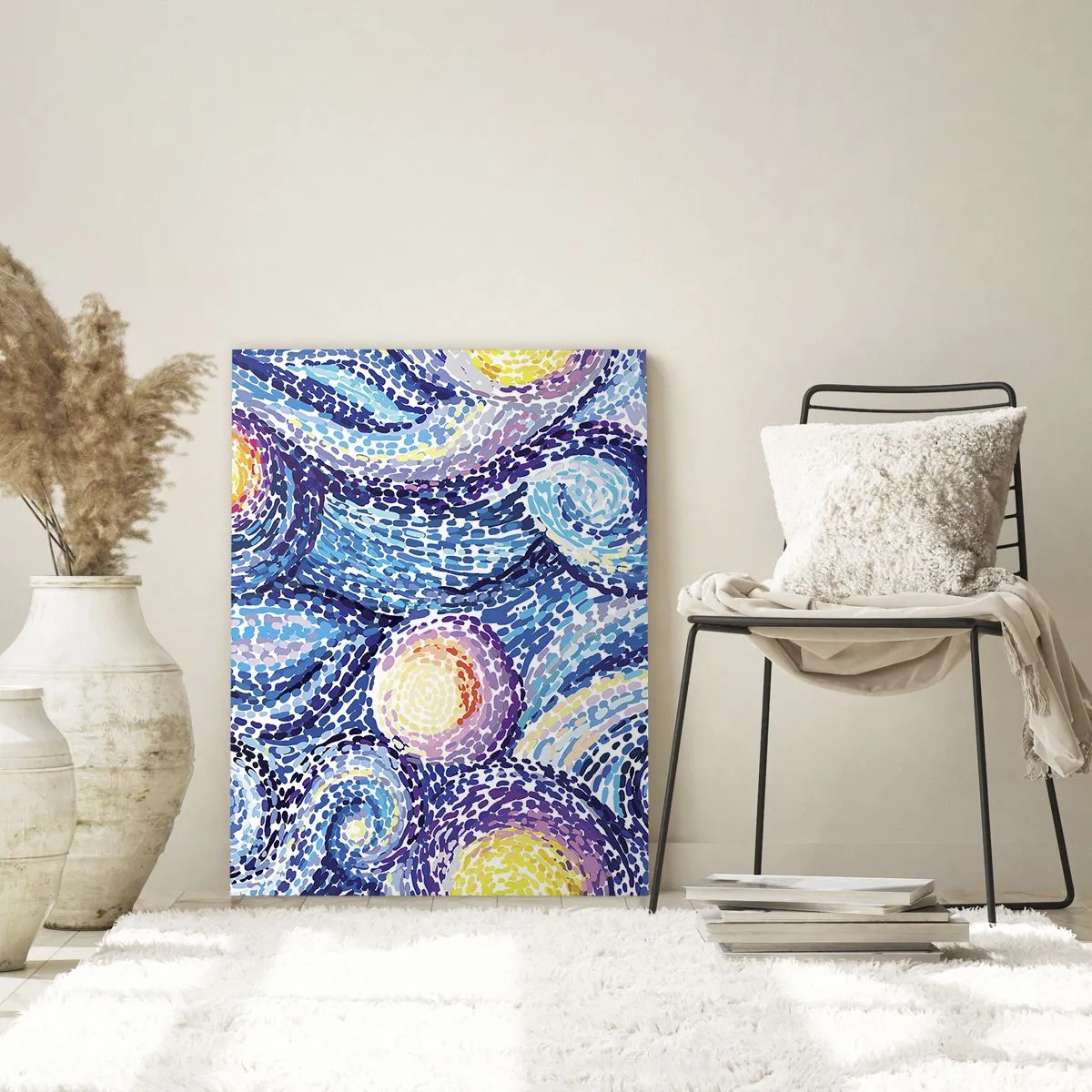 Tablou pe sticlă - Dintr-un tablou de van Gogh - 80x120 cm