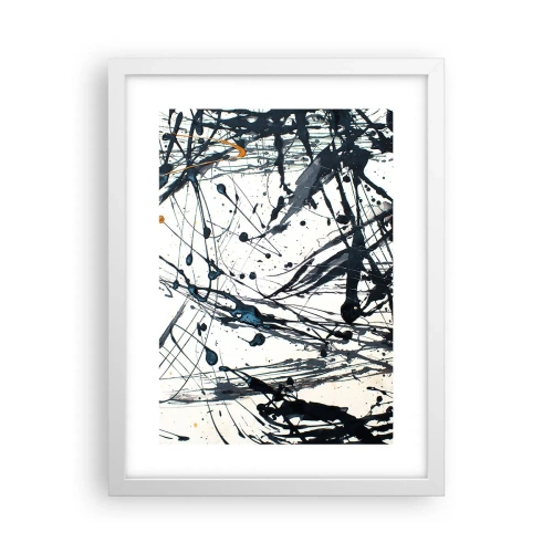 Poster în ramă albă - Cu sau fără sens? - 30x40 cm