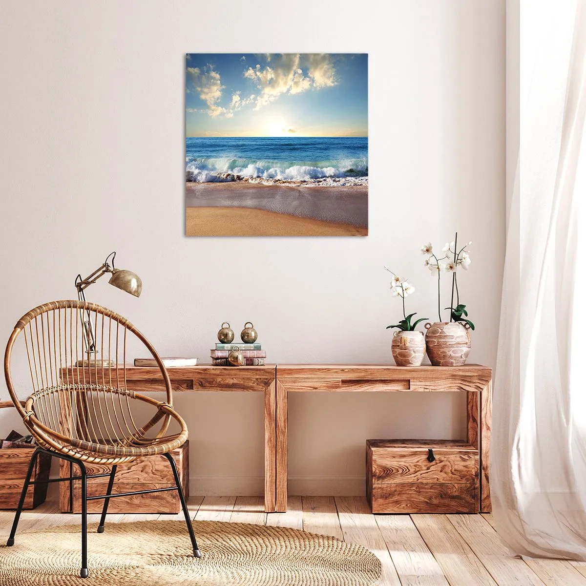 Tablou pe pânză - Mișcare și liniște în același timp - 60x60 cm