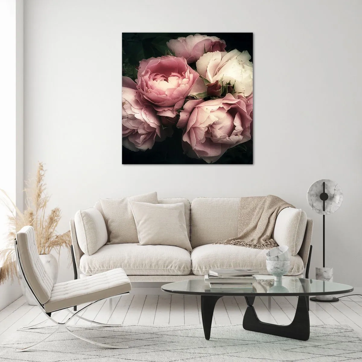 Tablou pe sticlă - Farmecul belle epoque - 40x40 cm