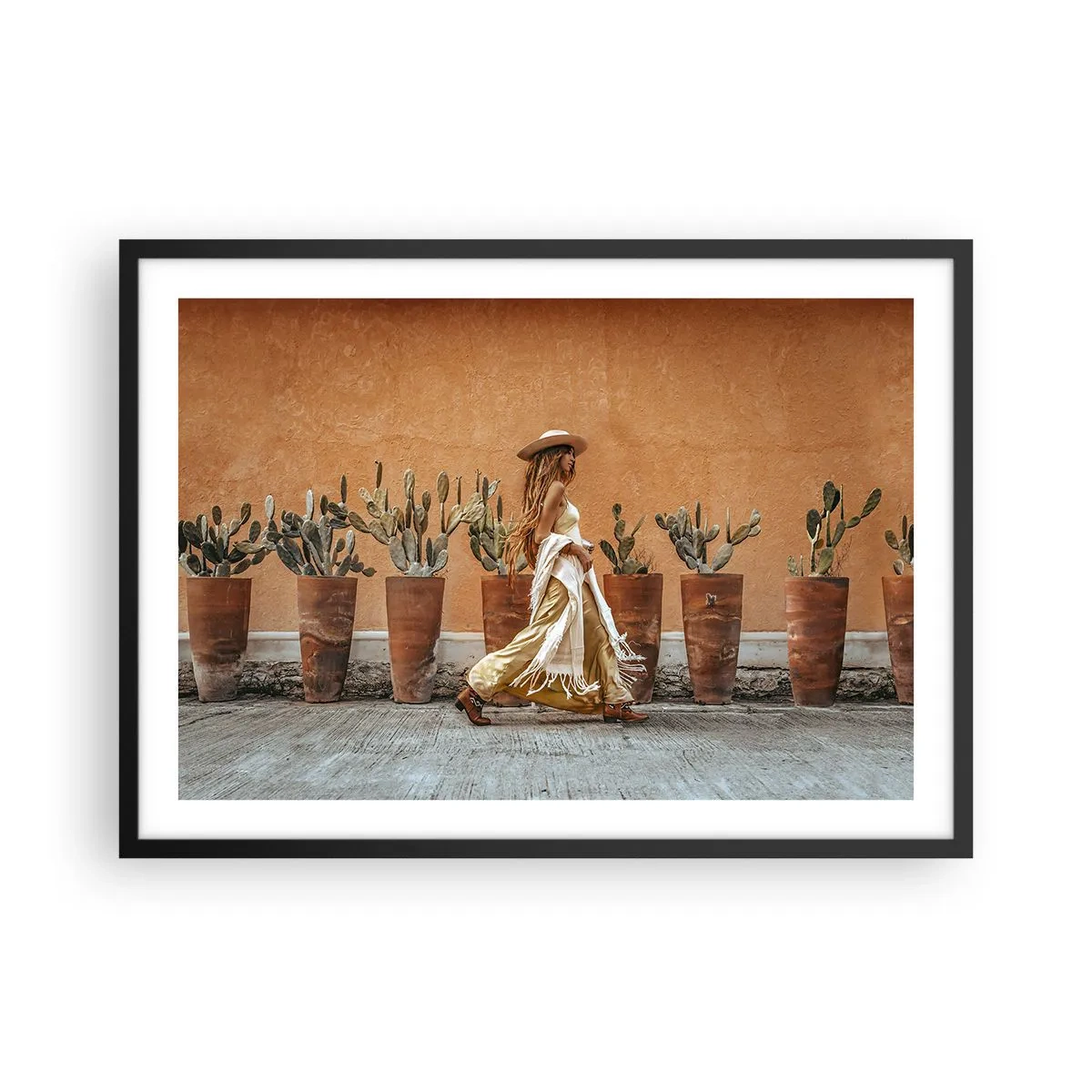 Poster în ramă neagră - În stilul hippie - 70x50 cm
