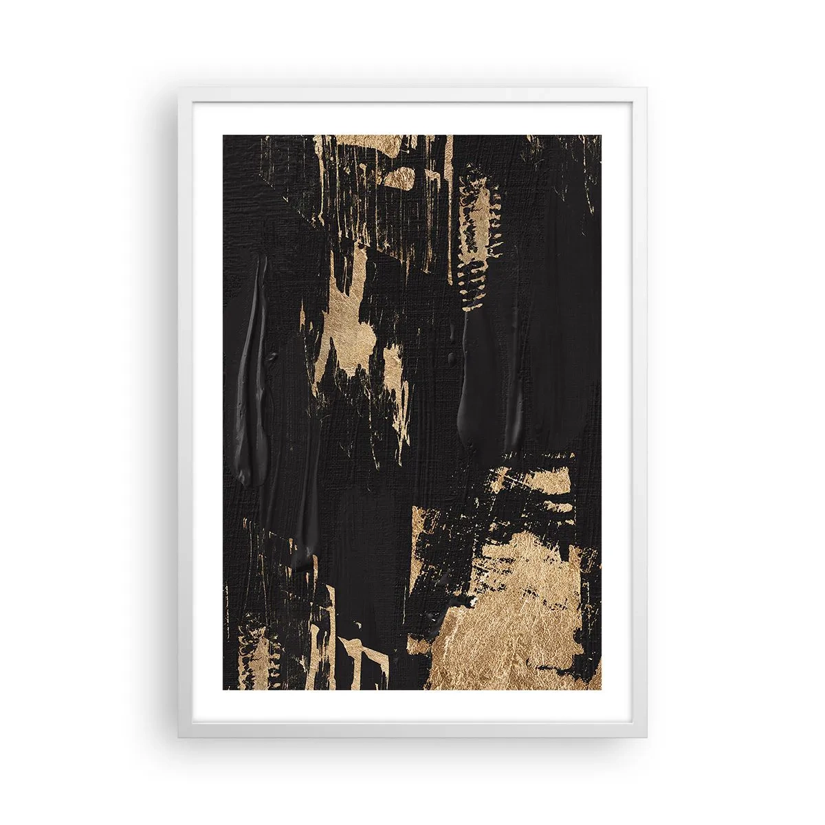 Poster în ramă albă - O urmă de atingere - 50x70 cm