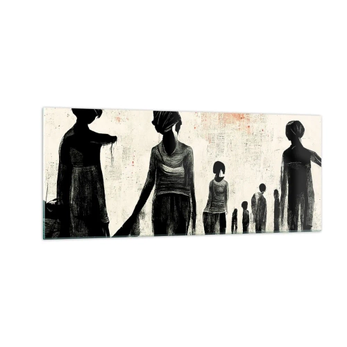 Tablou pe sticlă - Împotriva singurătății - 100x40 cm
