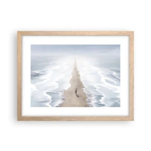 Poster în ramă de stejar deschis - Un viitor luminos - 40x30 cm