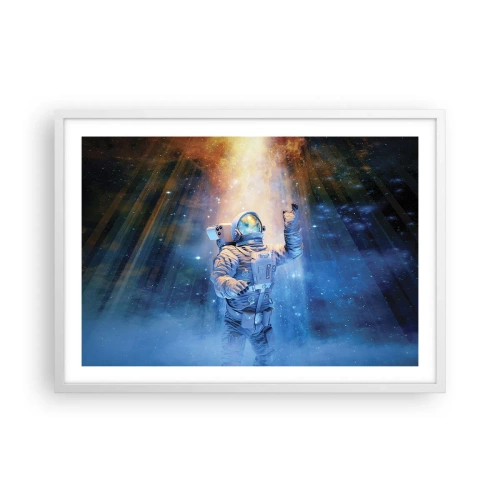 Poster în ramă albă - În cele din urmă am ajuns - 70x50 cm