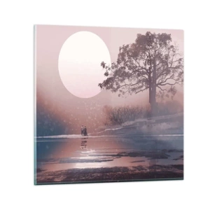 Tablou pe sticlă - Minuni nocturne - 60x60 cm