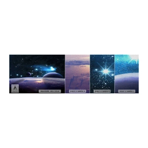 Mostră tapet Premium Sand - Tot singuri? - Cosmos, Planeta Pământ, Univers - 100x30 cm