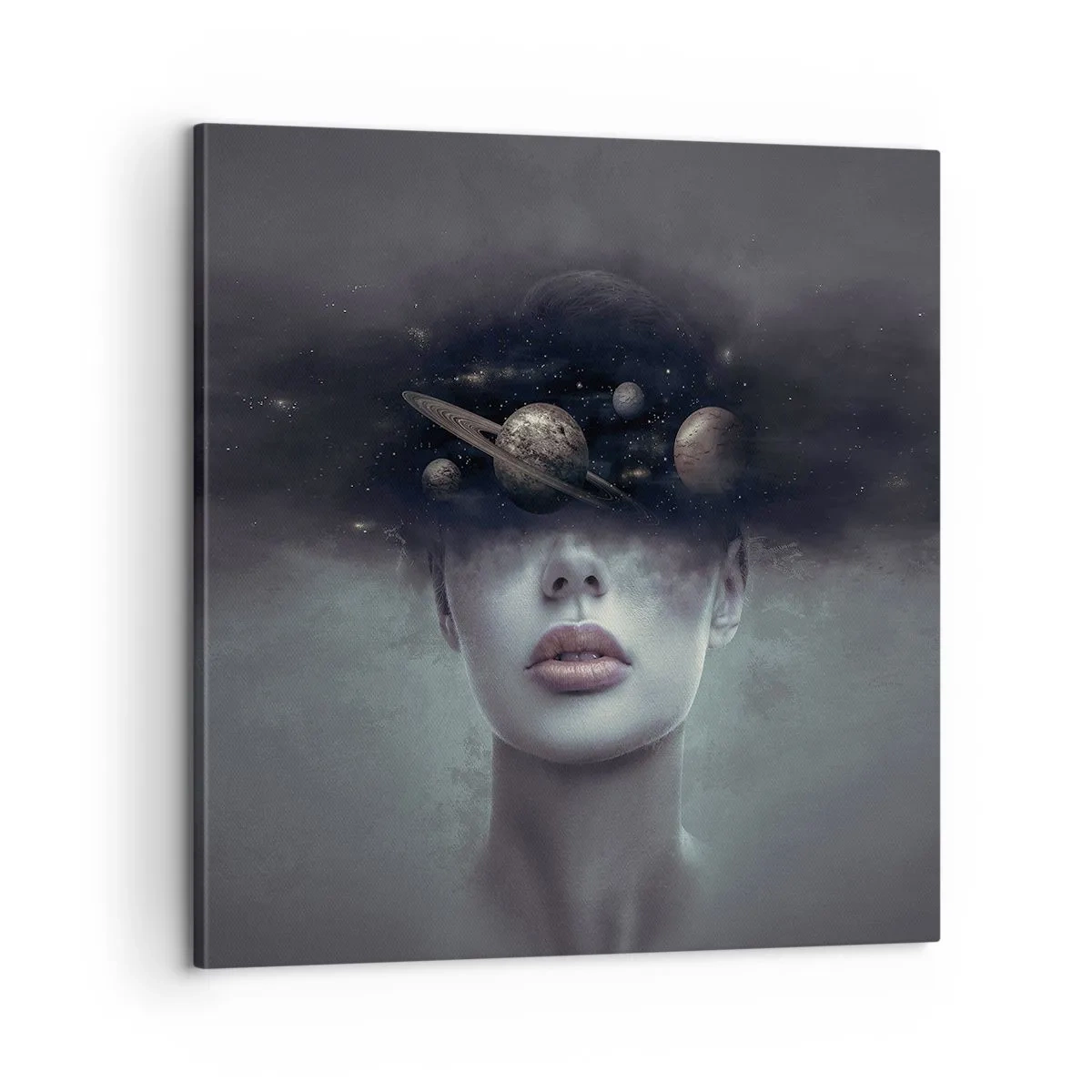 Tablou pe pânză - Și planetele o iau razna... - 60x60 cm