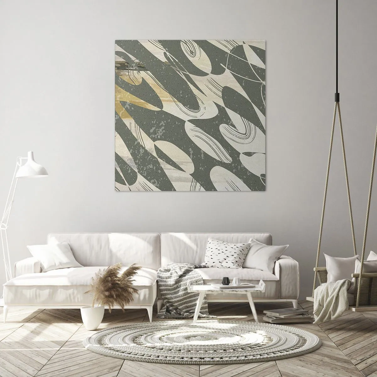 Tablou pe pânză - Abstracție ritmică - 60x60 cm