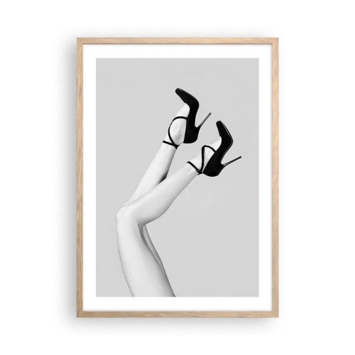 Poster în ramă de stejar deschis - Cu susul în jos - 50x70 cm