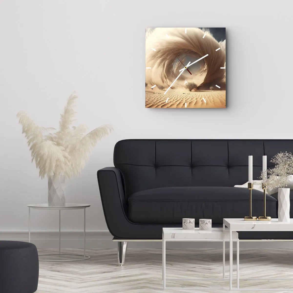 Ceas de perete - Ceas pe sticlă - Portal deschis - 30x30 cm