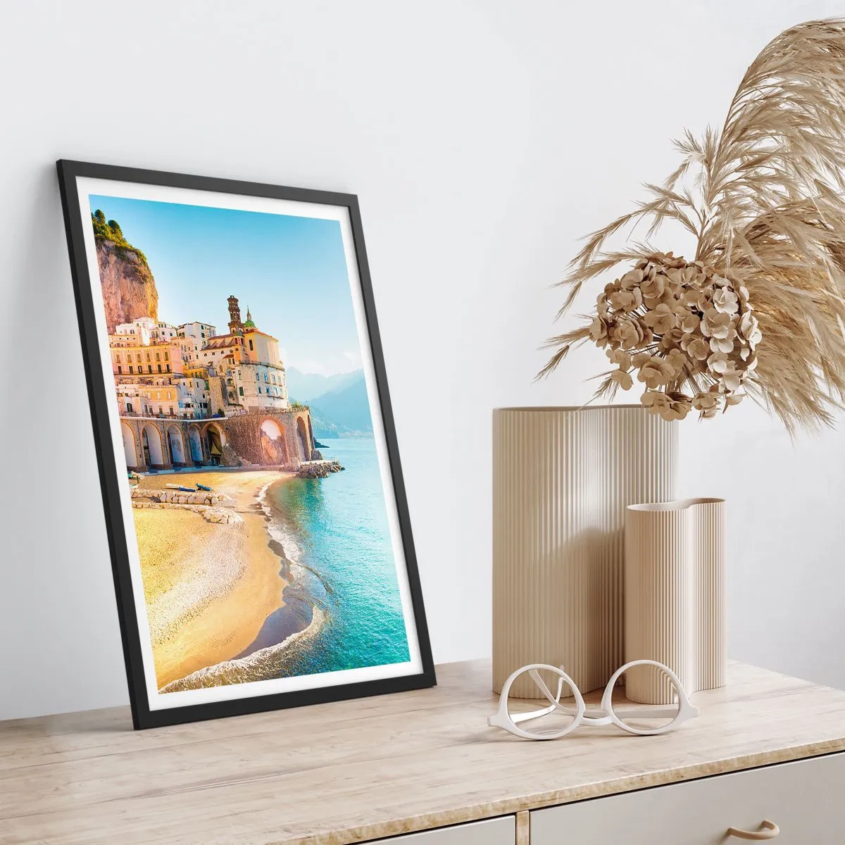 Poster în ramă neagră - Un oraș incredibil - 70x100 cm