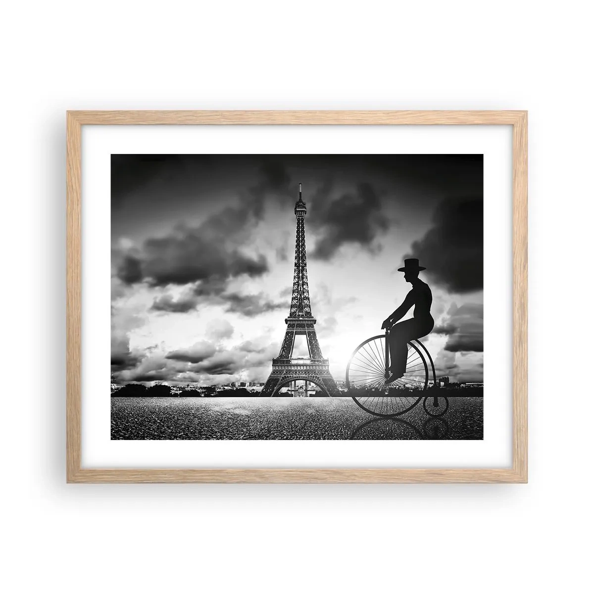 Poster în ramă de stejar deschis - Dorul de Belle Epoque - 50x40 cm