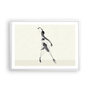 Poster în ramă albă - Într-un teatru de lumină - 70x50 cm