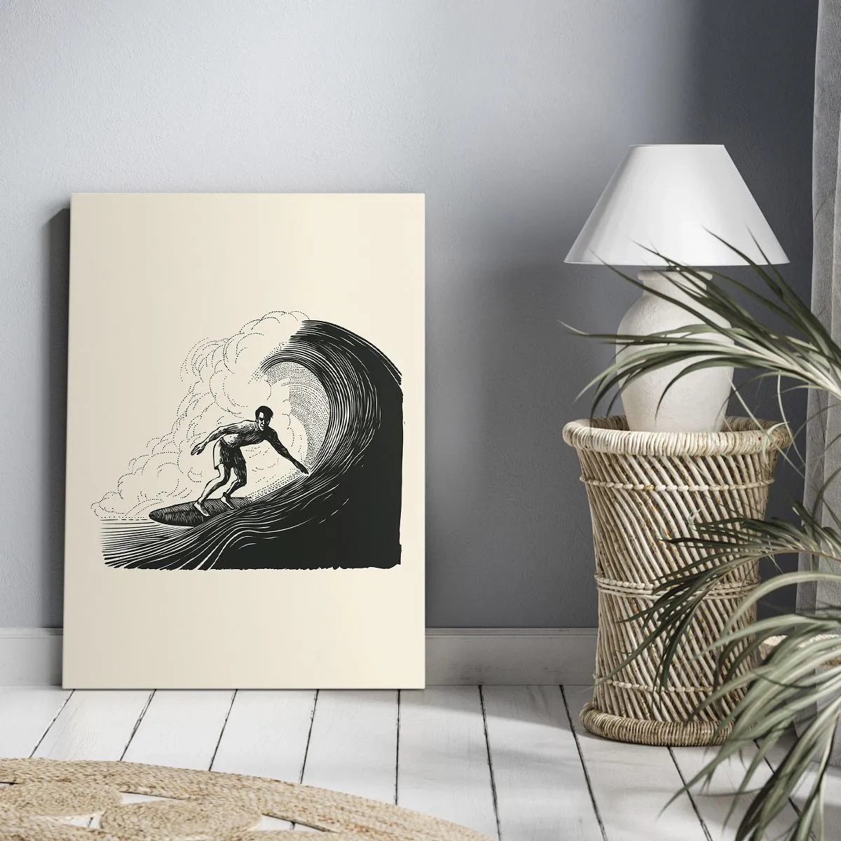 Tablou pe pânză - Regele valului - 65x120 cm
