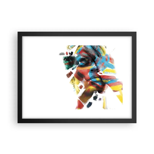 Poster în ramă neagră - Personalitate colorată - 40x30 cm