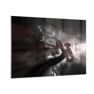 Tablou pe sticlă - În aburul jazzului - 100x70 cm