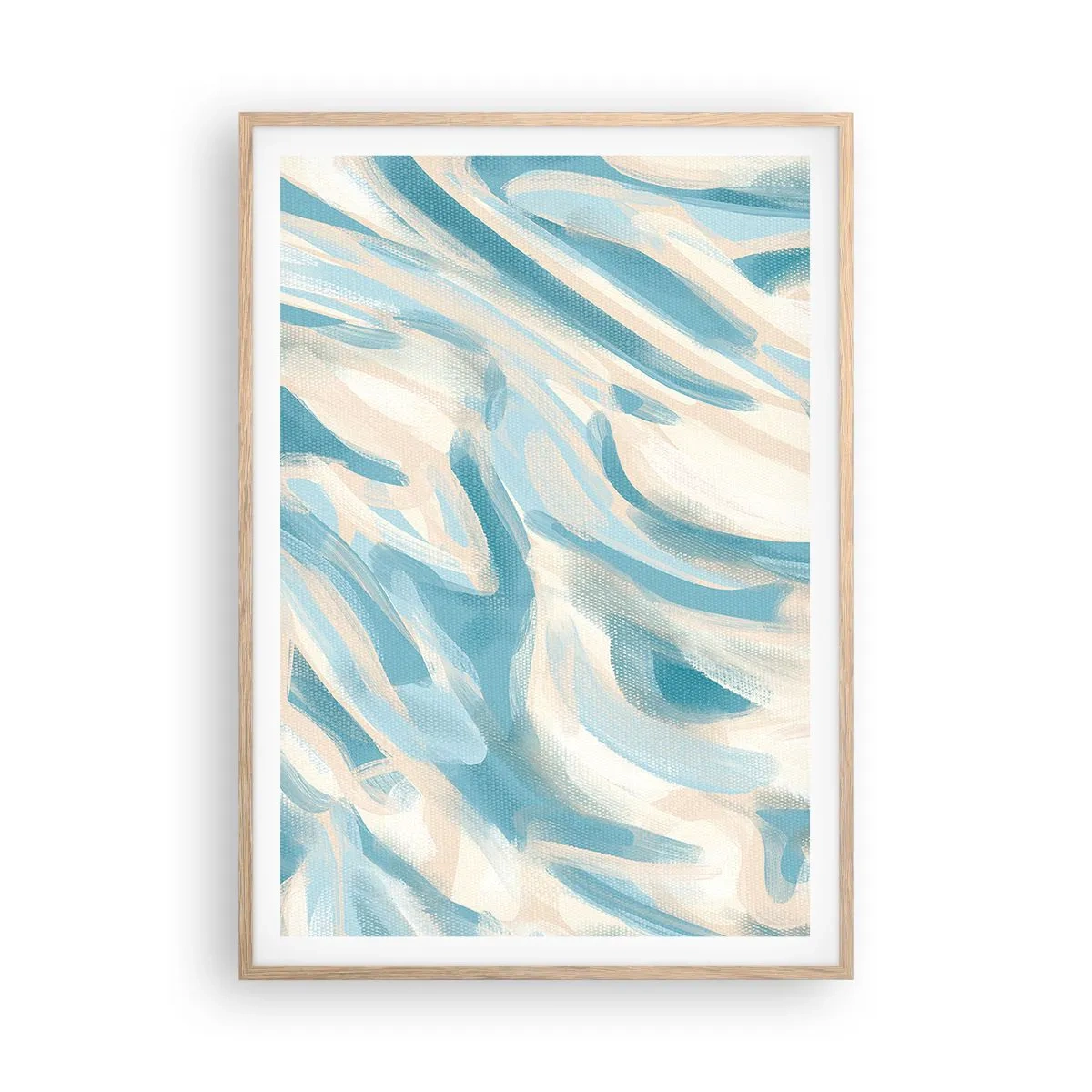 Poster în ramă de stejar deschis - Brize de primăvară - 70x100 cm