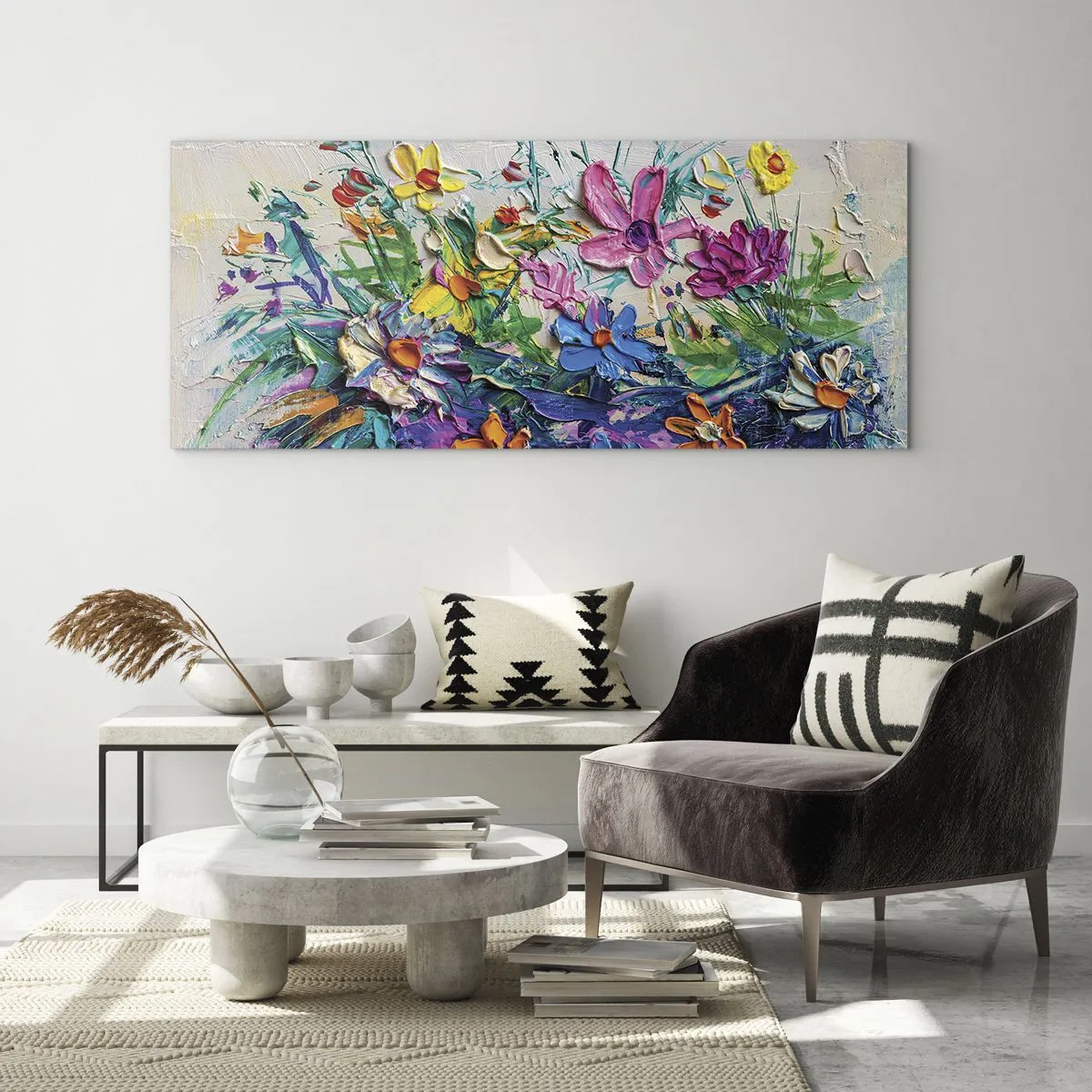Tablou pe sticlă - Nu este deloc o natură moartă - 100x40 cm