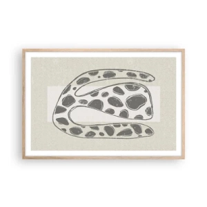 Poster în ramă de stejar deschis - O creatură bizară - 91x61 cm