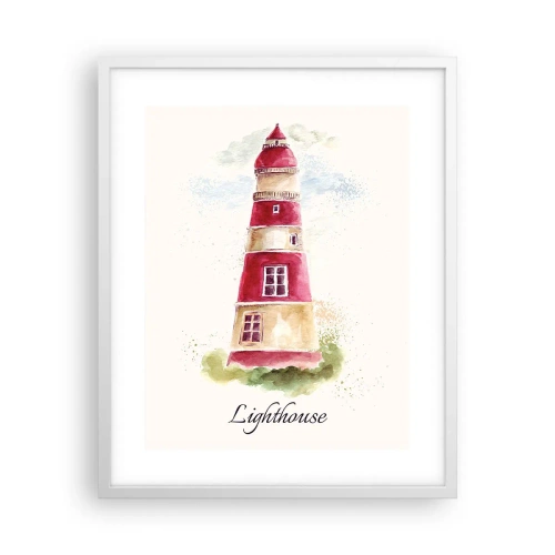 Poster în ramă albă - Întotdeauna vreme bună - 40x50 cm