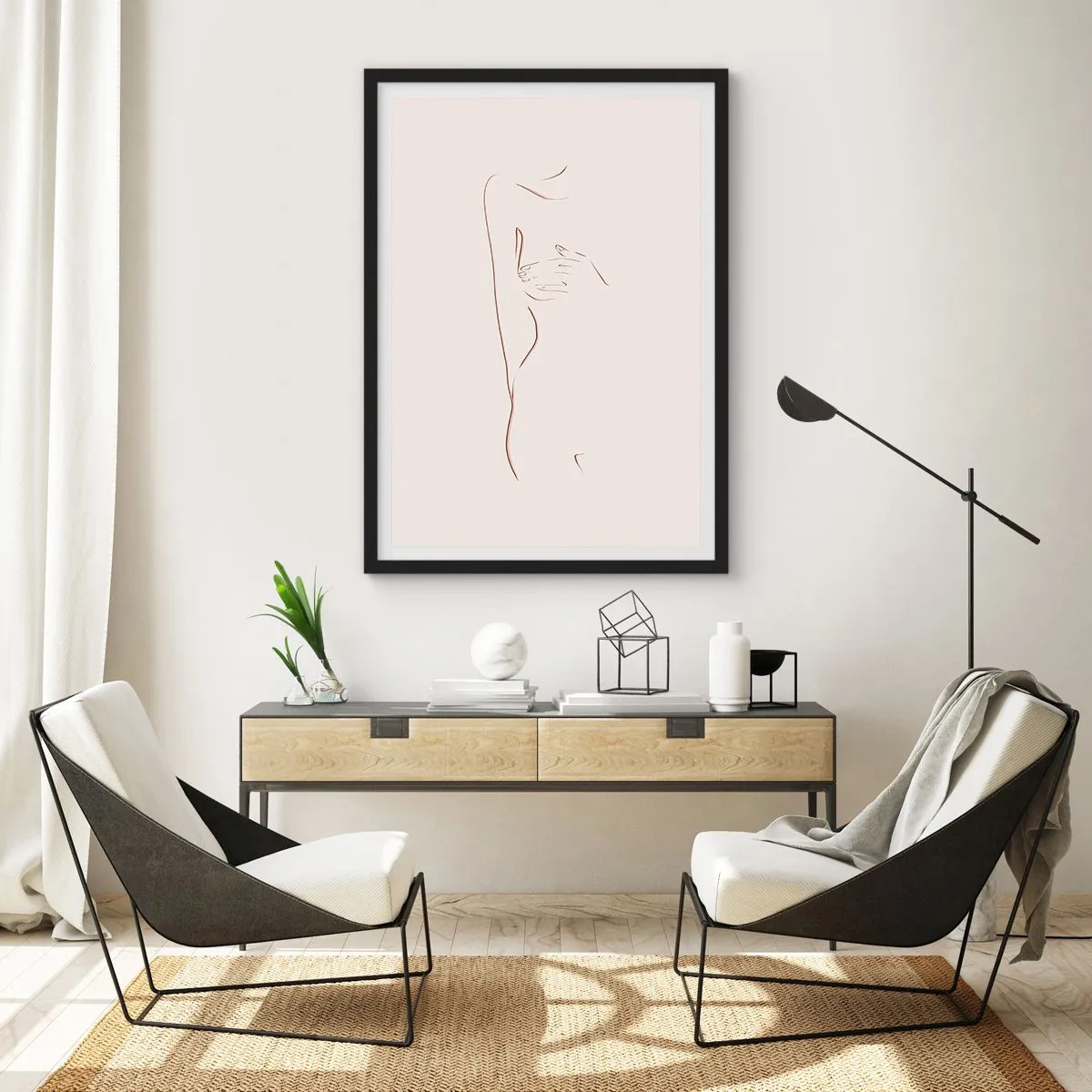 Poster în ramă neagră - Forma dorinței - 61x91 cm
