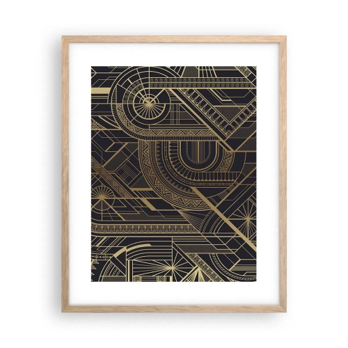 Poster în ramă de stejar deschis - Concepte, idei, planuri - 40x50 cm