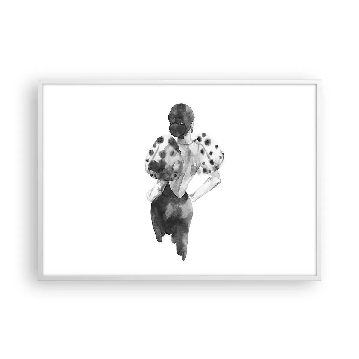 Poster în ramă albă - A trecut chiar pe lângă noi - 100x70 cm