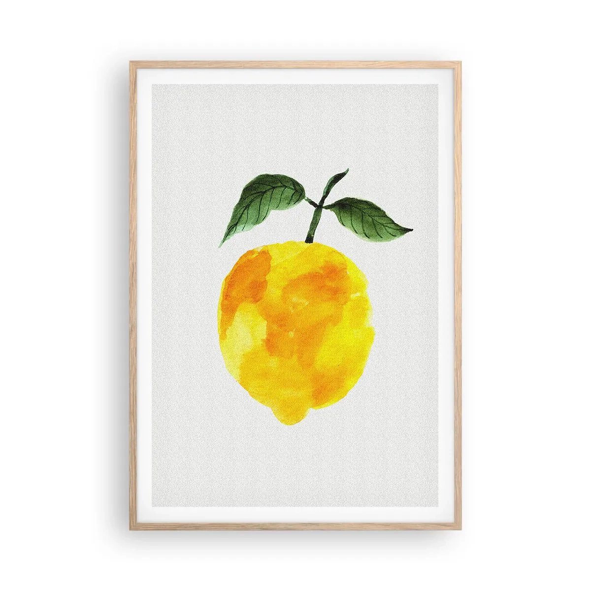 Poster în ramă de stejar deschis - Cum să simțiți gustul soarelui - 70x100 cm