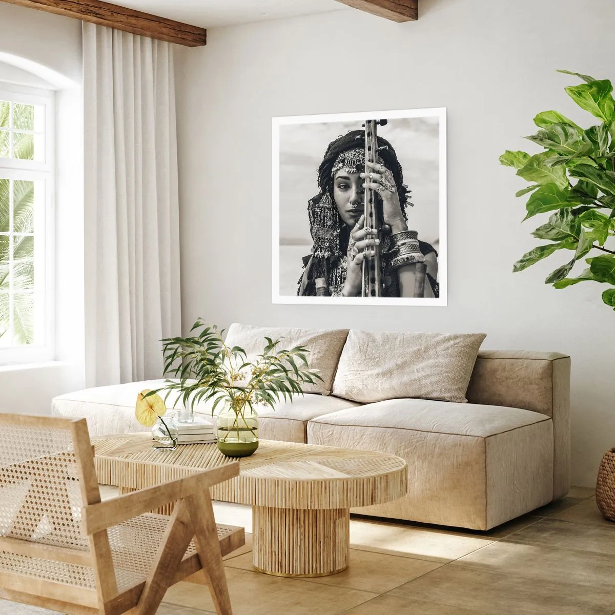 Poster - Muzica orientală în sine - 30x30 cm