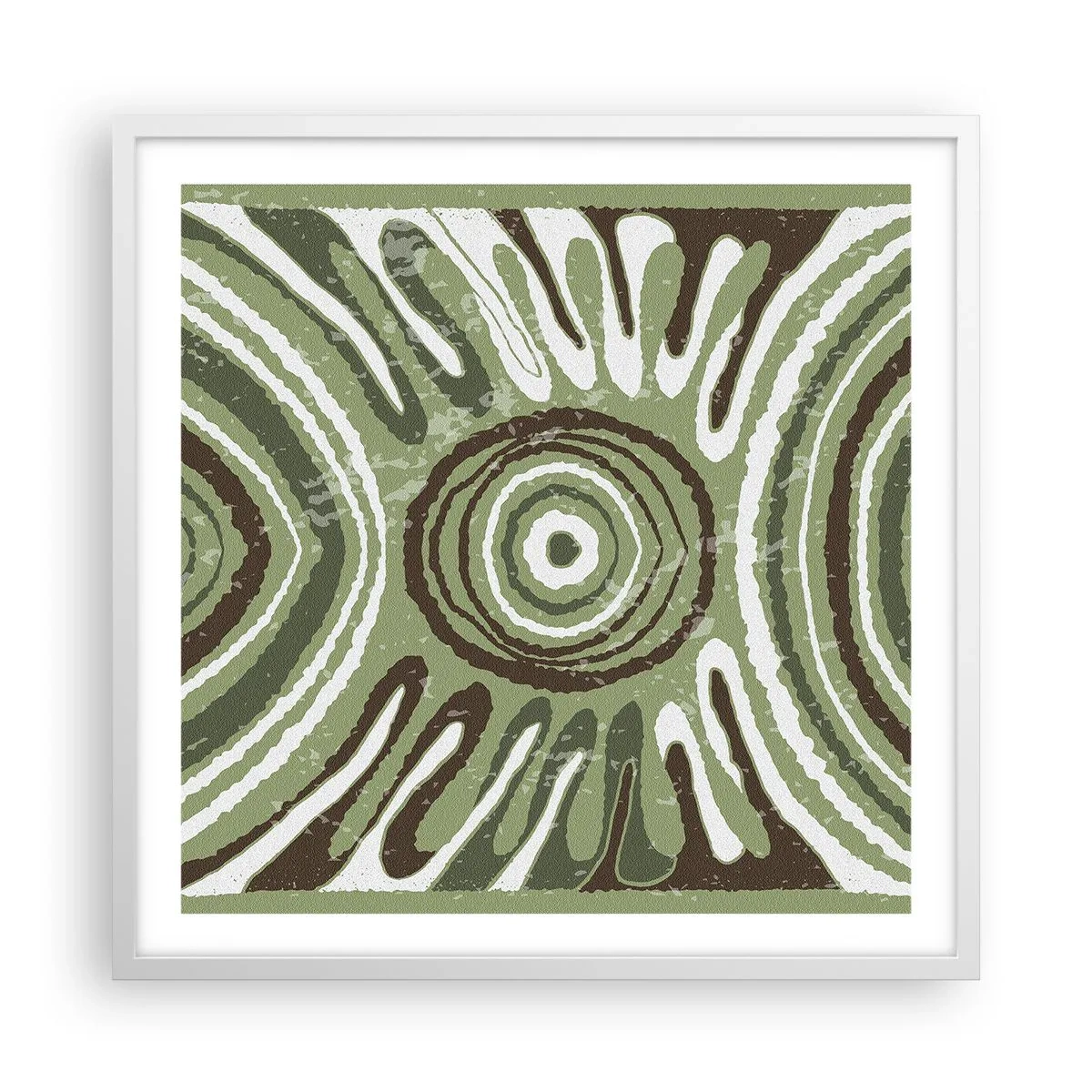 Poster în ramă albă - Explozie de emoții - 60x60 cm