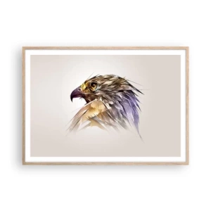 Poster în ramă de stejar deschis - Portretul unui războinic - 100x70 cm