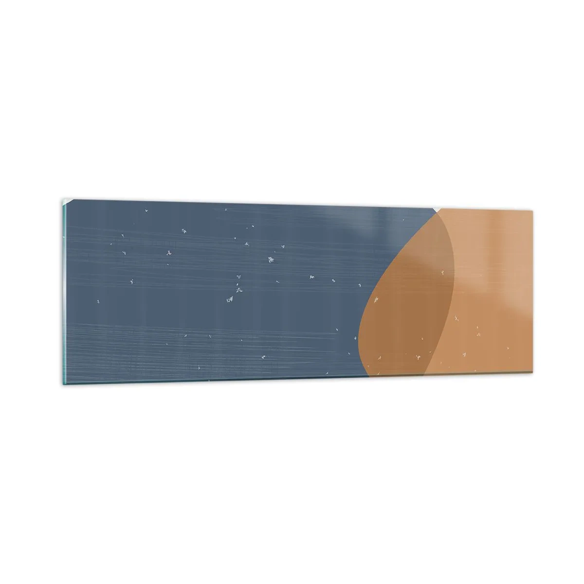 Tablou pe sticlă - Ovale și influențe - 90x30 cm