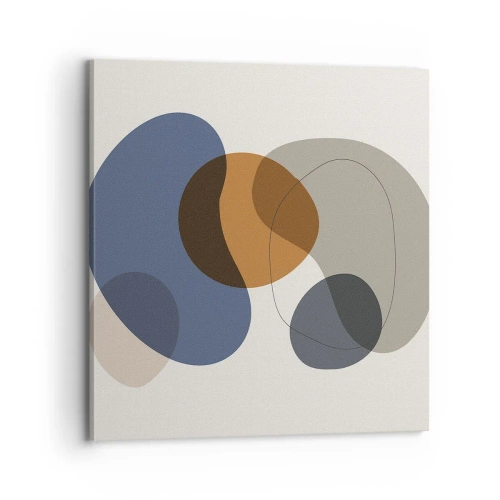 Tablou pe pânză - Picături de culoare - 70x70 cm