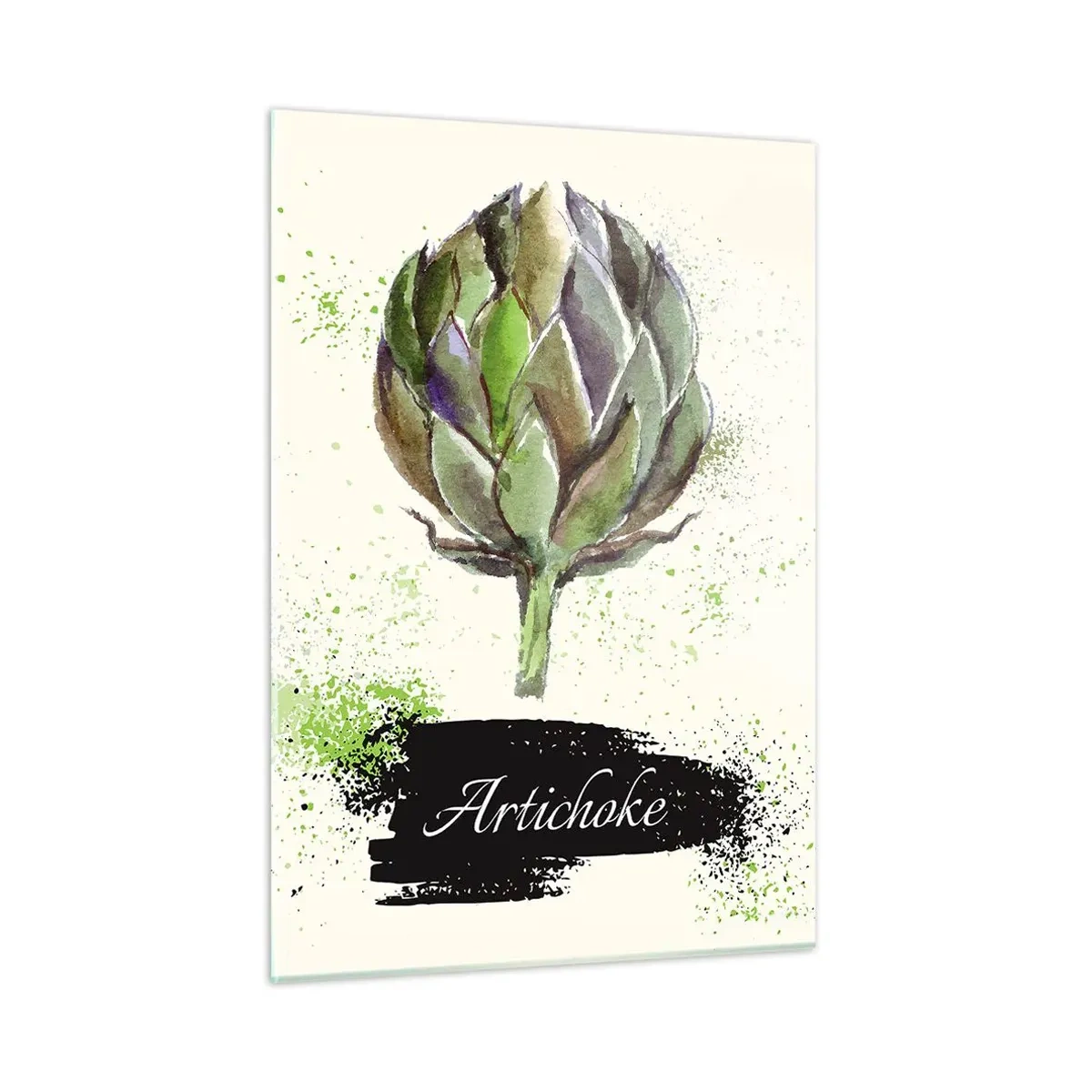 Tablou pe sticlă - Trăiască legumele! - 50x70 cm