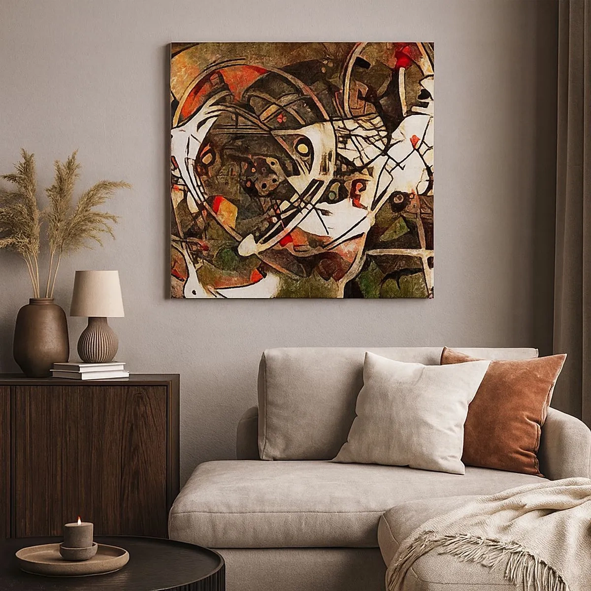 Tablou pe pânză - Auziți mișcarea? - 30x30 cm