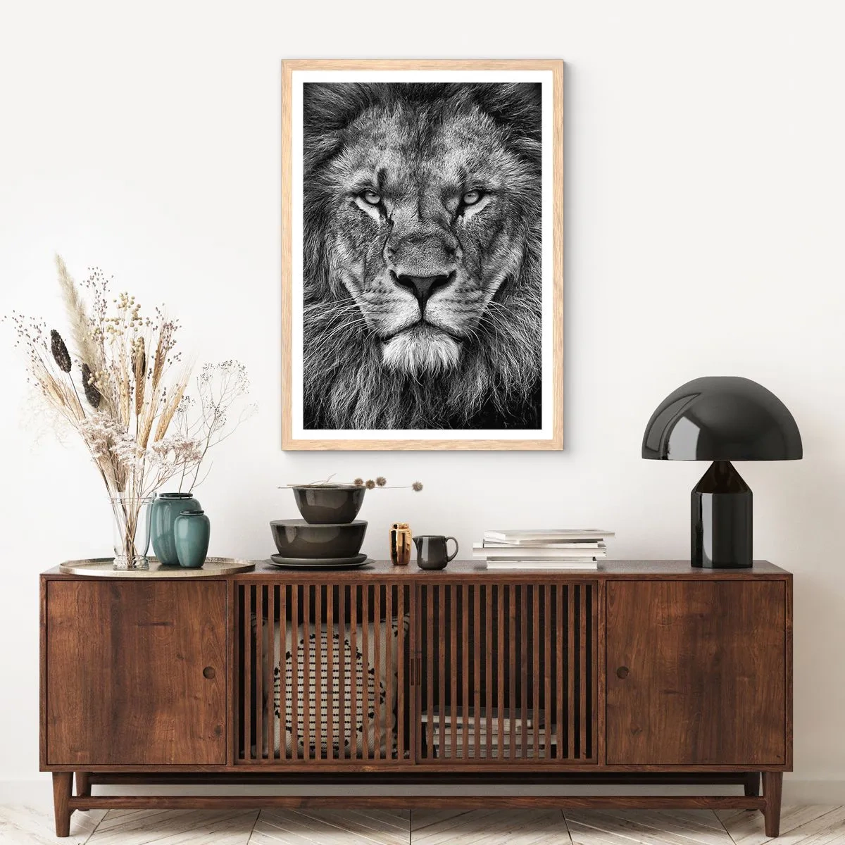 Poster în ramă de stejar deschis - În ținuta de încoronare - 70x100 cm