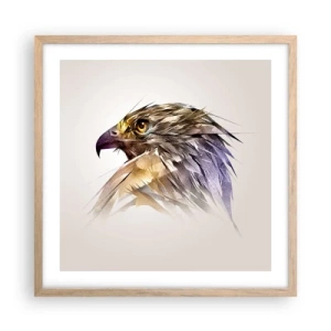 Poster în ramă de stejar deschis - Portretul unui războinic - 50x50 cm