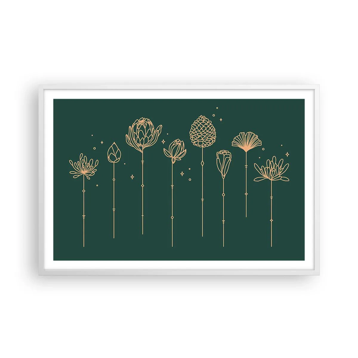 Poster în ramă albă - Familia IERBEscu - 91x61 cm