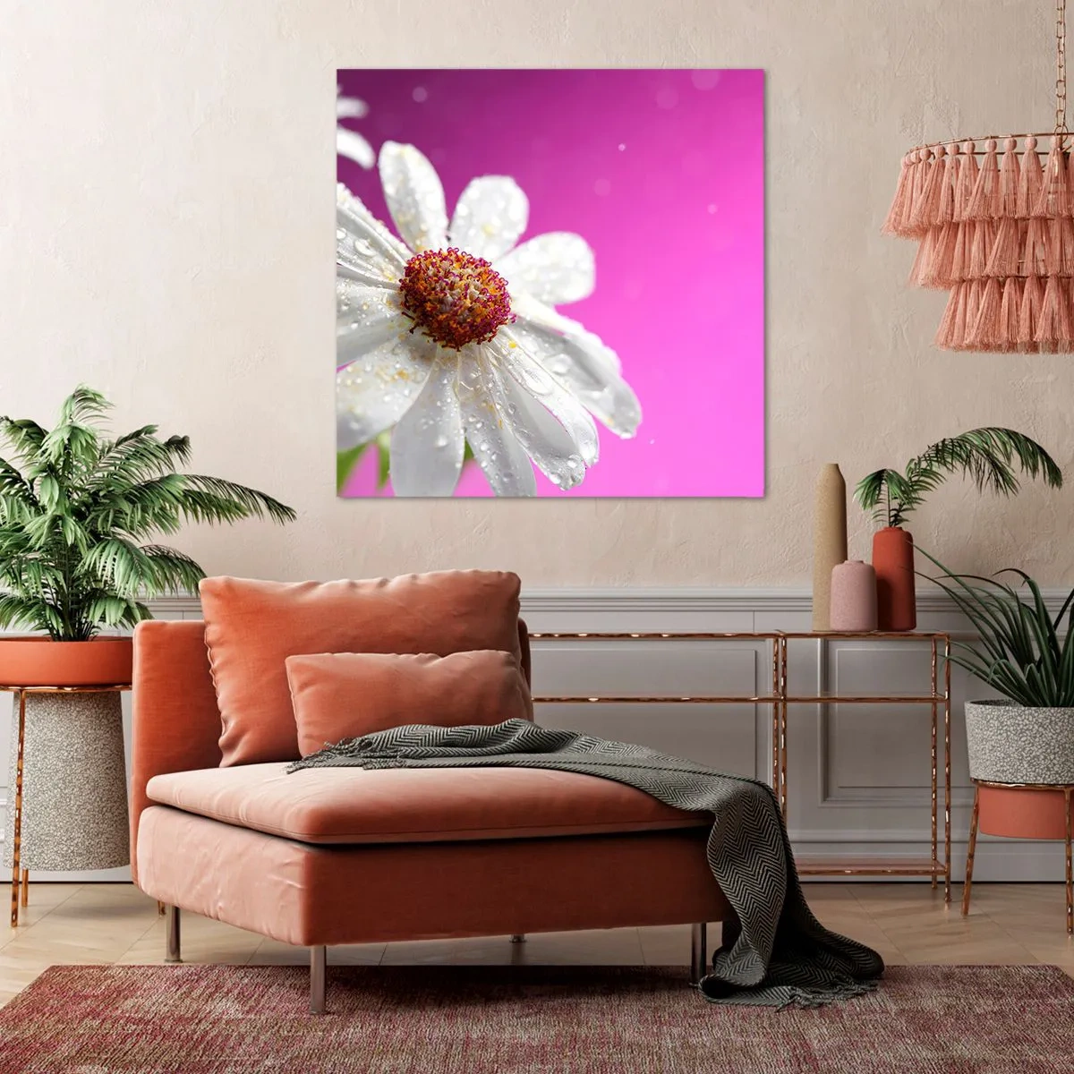Tablou pe pânză - Modestă în frumusețea ei - 60x60 cm