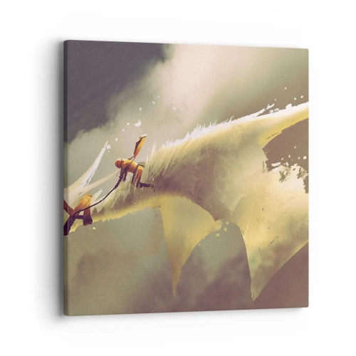 Tablou pe pânză - Salvăm lumea - 40x40 cm