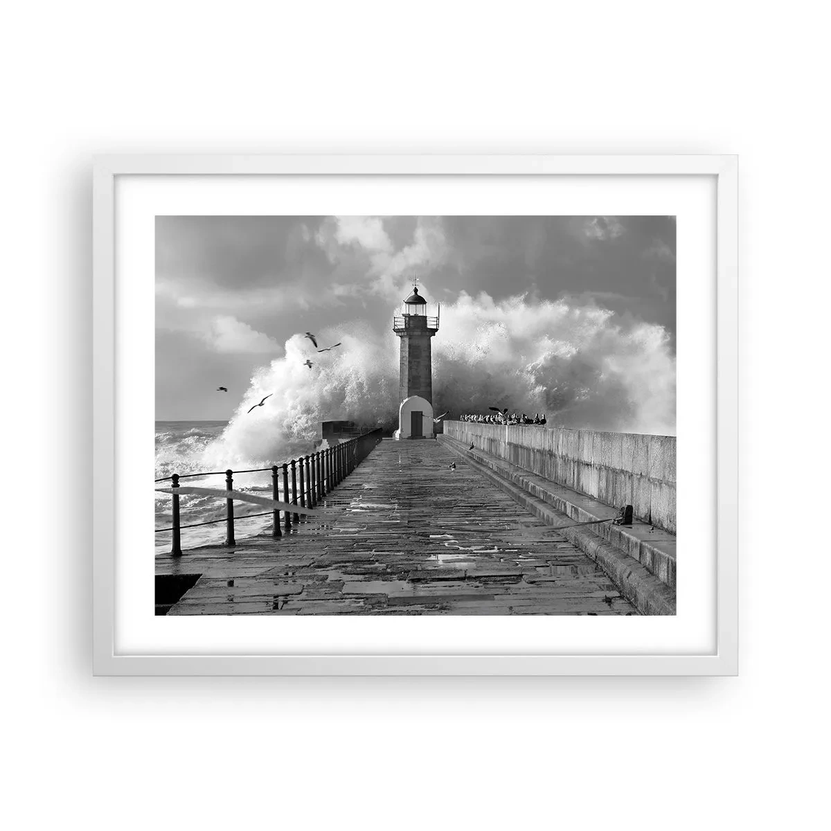 Poster în ramă albă - Fără frică - 50x40 cm