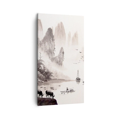 Tablou pe pânză - Viața exotică de zi cu zi a Estului - 45x80 cm