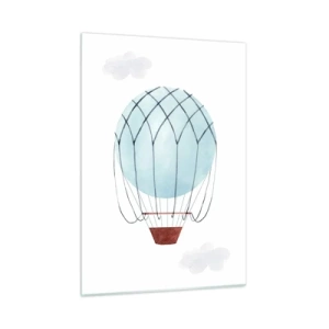 Tablou pe sticlă - Complet în nori - 50x70 cm