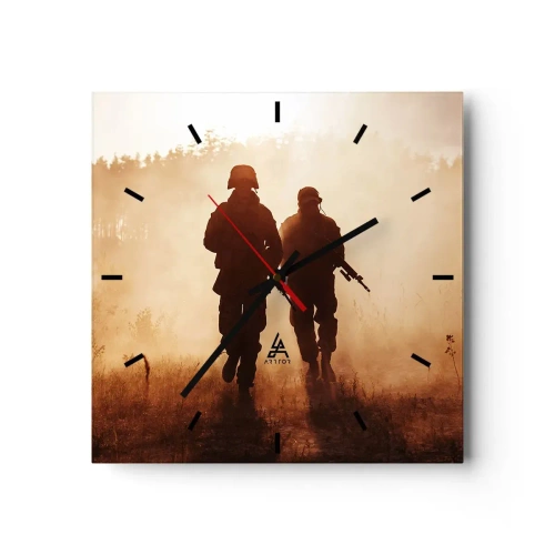 Ceas de perete - Ceas pe sticlă - Call of Duty - 30x30 cm