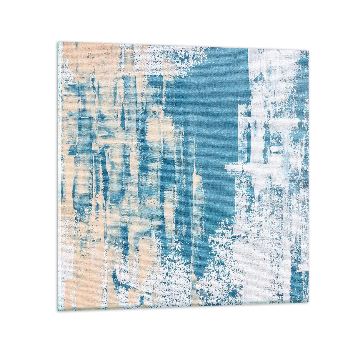 Tablou pe sticlă - Prin ţurţur de gheață - 60x60 cm