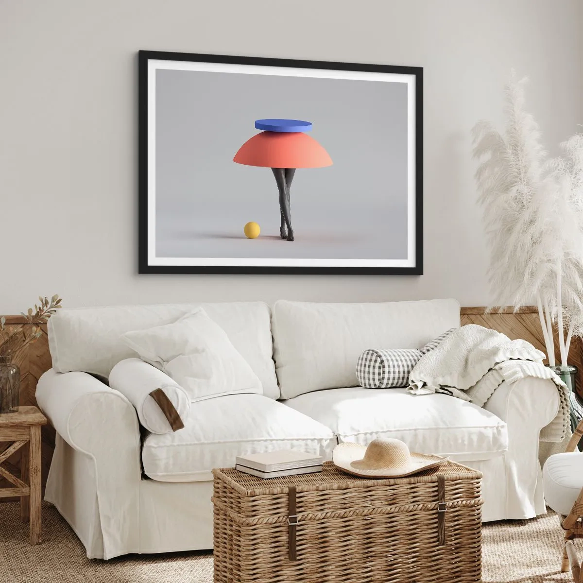 Poster în ramă neagră - Compoziție suprarealistă - 70x50 cm
