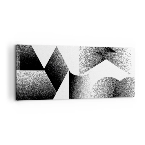 Tablou pe pânză - Unghiuri și ovale - 120x50 cm