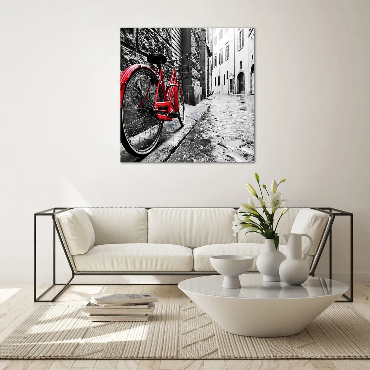 Tablou pe sticlă - Adevărata frumusețe nu îmbătrânește - 70x70 cm